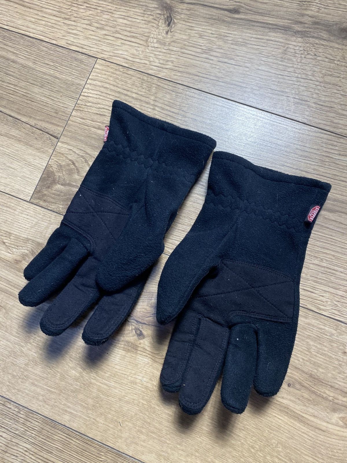 Mammut Mammut Black Fleece Winter Gloves Red Logo Size 8 M Size ONE SIZE - 3 Thumbnail