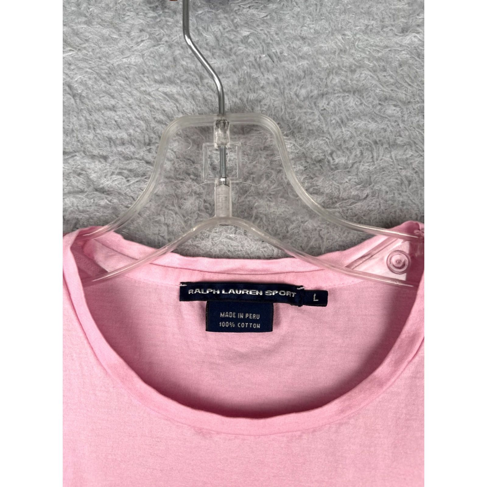 Polo Ralph Lauren RALPH LAUREN SPORT Polo Shirt Women L Pink 100% Cotton Short Sleeve Casual Size L / US 10 / IT 46 - 6 Thumbnail