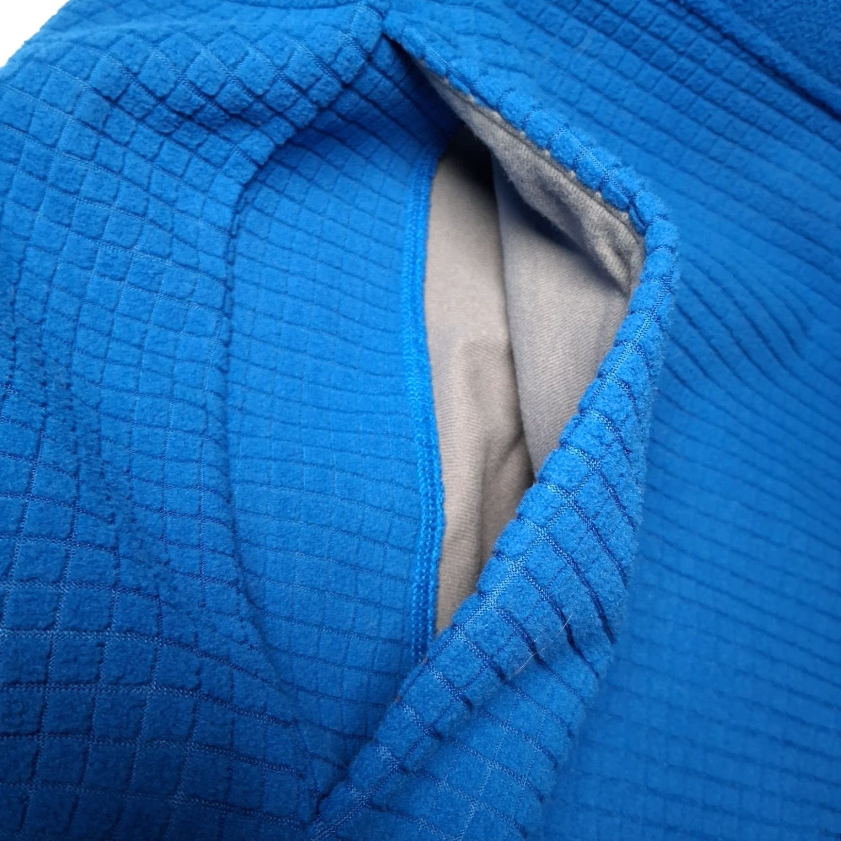 Lands' End Lands End Fleece Jacket Men XL Blue Full Zip NEW Outdoors Grid Fleece Neon Green Size US XL / EU 56 / 4 - 7 Thumbnail