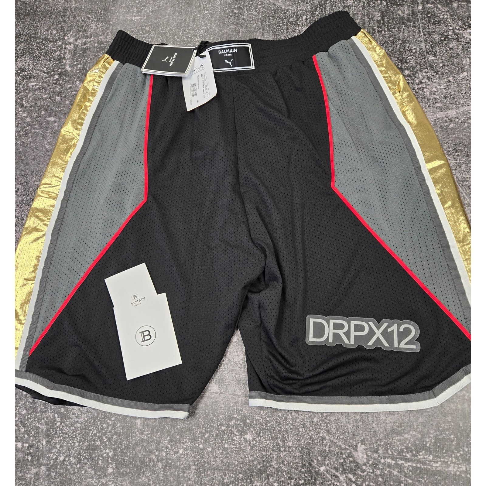 Balmain Balmain x Puma Basketball Shorts in Black Size 2XL $995 Size US 38 / EU 54 - 1 Thumbnail