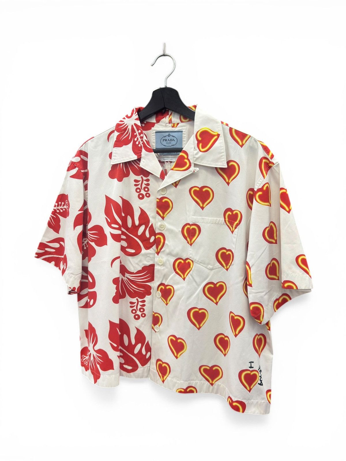 Prada Prada White Heart Double Match Button Up Size US XL / EU 56 / 4 - 3 Thumbnail
