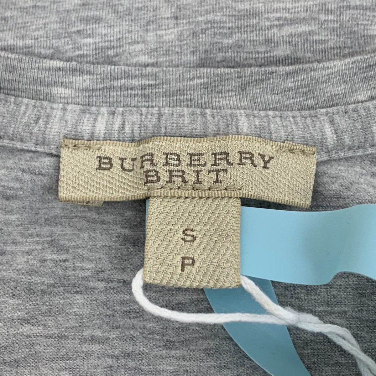 Burberry Burberry Grey Cotton Crew Neck T-shirt K26WX Size S / US 4 / IT 40 - 5 Thumbnail