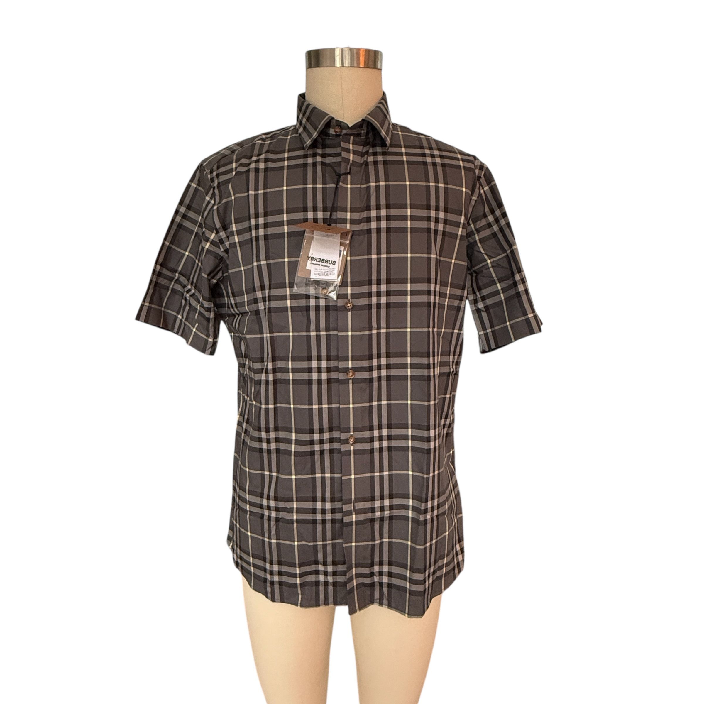 Burberry Burberry SHEFFORD Check Short Sleeve Shirt 8084691, small Size US S / EU 44-46 / 1 - 5 Thumbnail