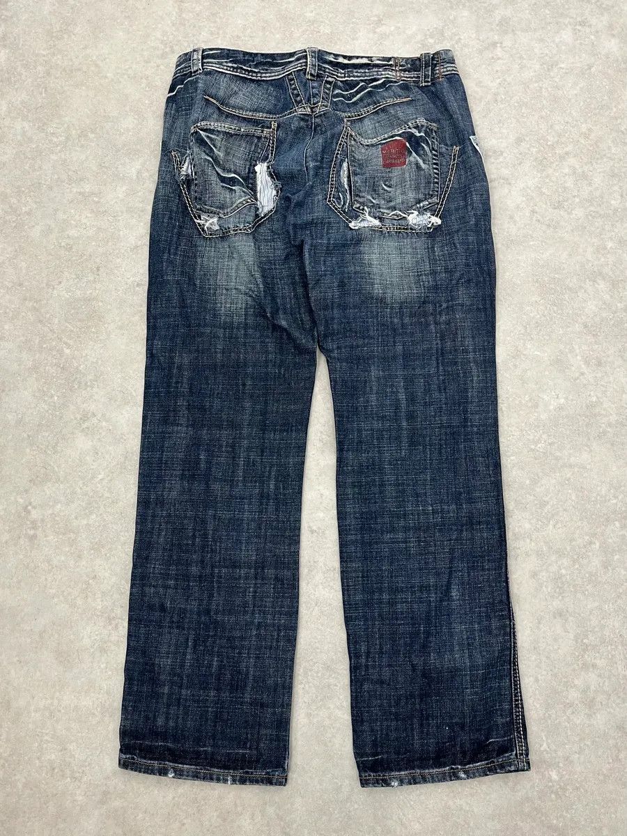 Marithe + Francois Girbaud 2000s Marithé + François Girbaud Blue Large Rebel Denim Jeans Size US 34 / EU 50 - 8 Thumbnail