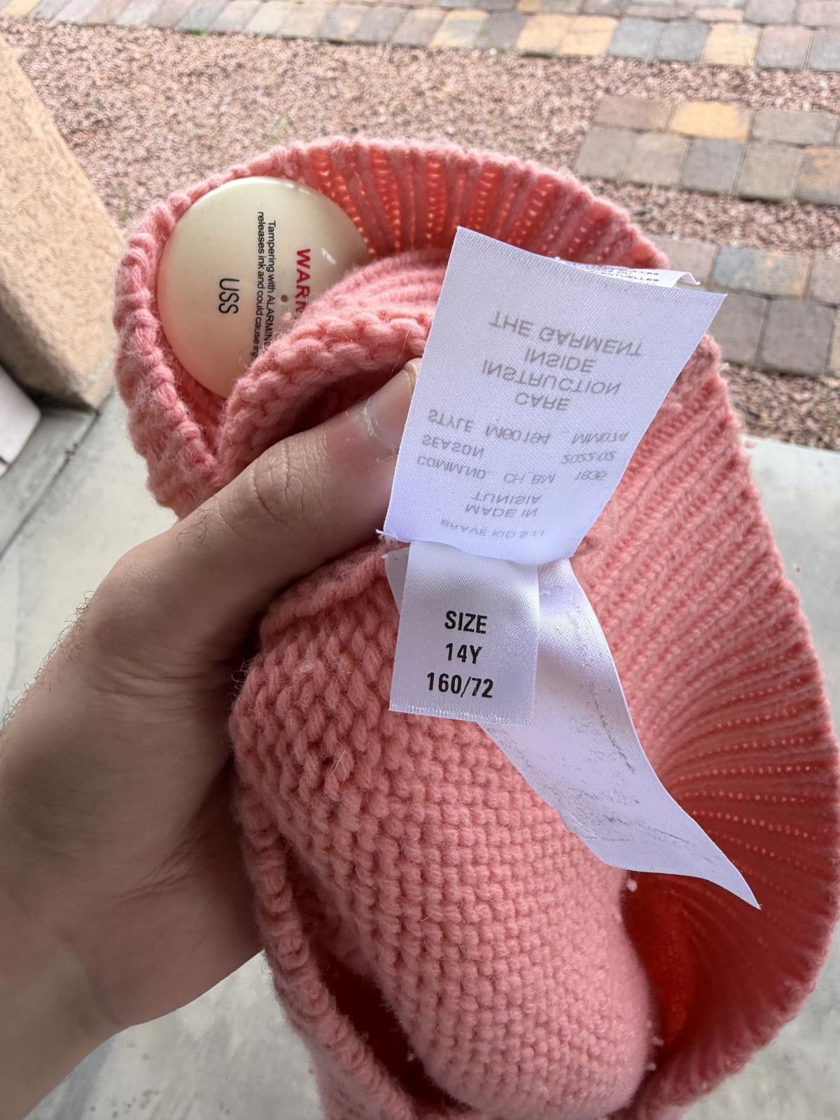 Maison Margiela Maison Margiela MM6 Kids Logo Knit Crewneck – Pink – 14Y Size US XXS / EU 40 - 7 Thumbnail