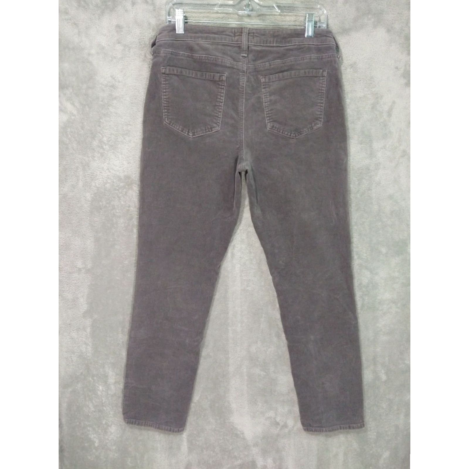 NYDJ NYDJ Pants Womens 6 Gray Corduroy Mid Rise Stretch Girlfriend Chino Size 28" / US 6 / IT 42 - 2 Thumbnail