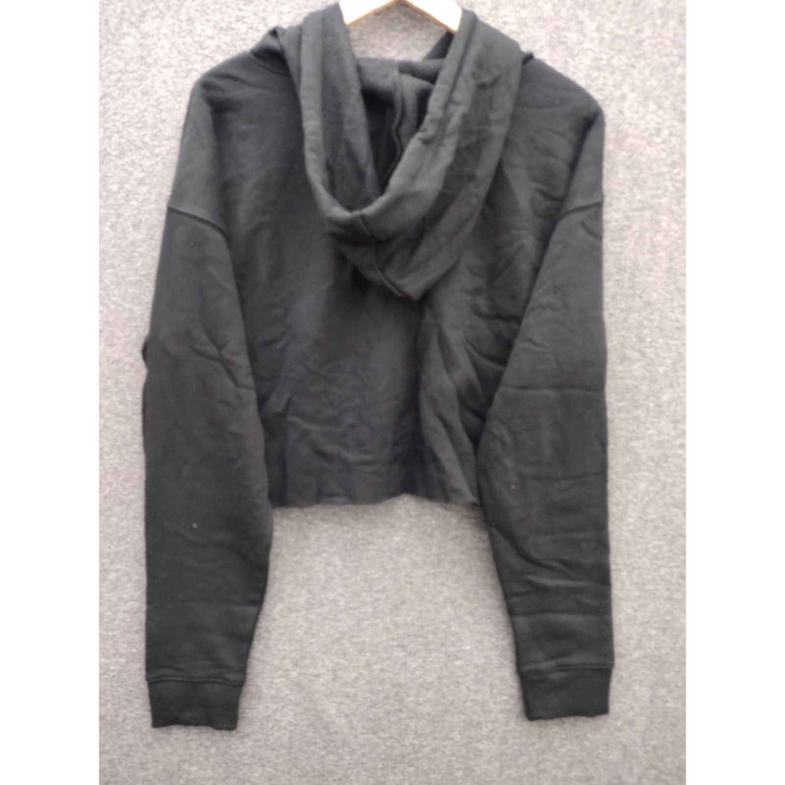 Vintage Wild Fable Hoodie Women's Black XL Crop Sweatshirt Size XL / US 12-14 / IT 48-50 - 2 Thumbnail
