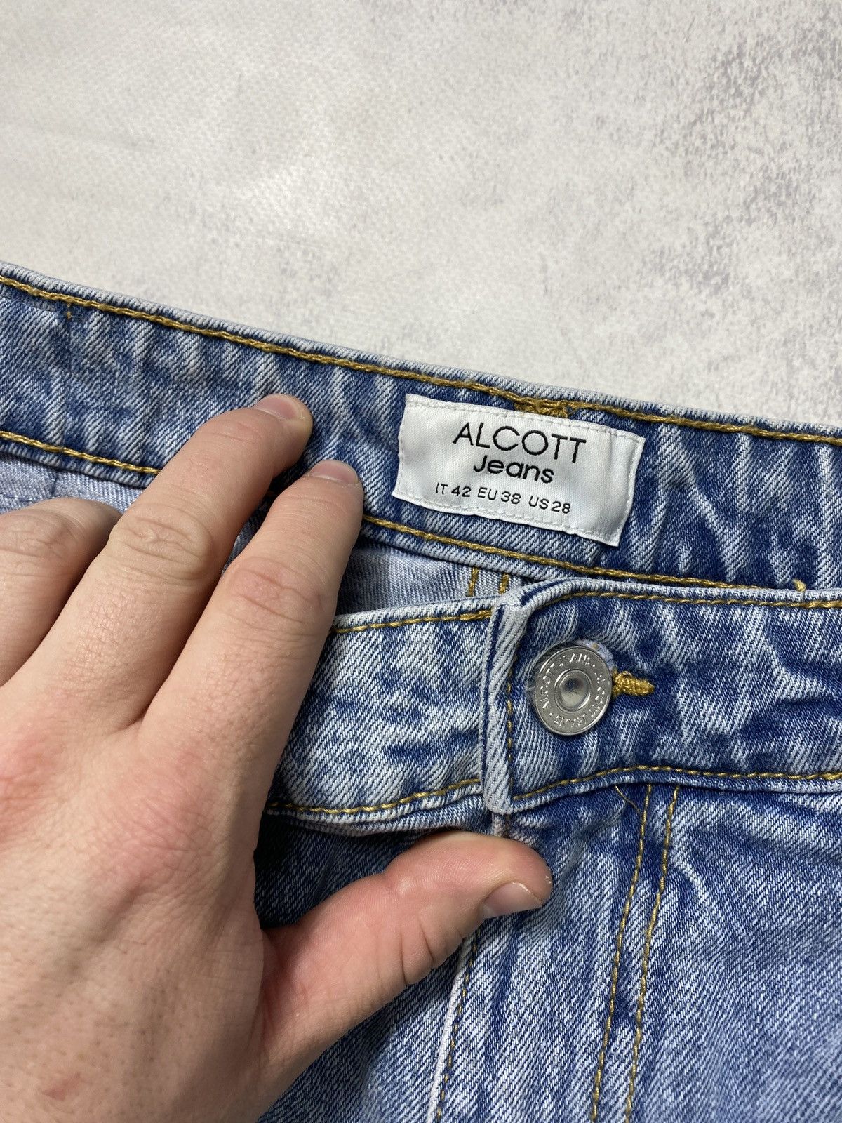 Japanese Brand × Vintage Alcott Jeans Japan style distressed multi pocket Baggy pants Size US 30 / EU 46 - 8 Thumbnail