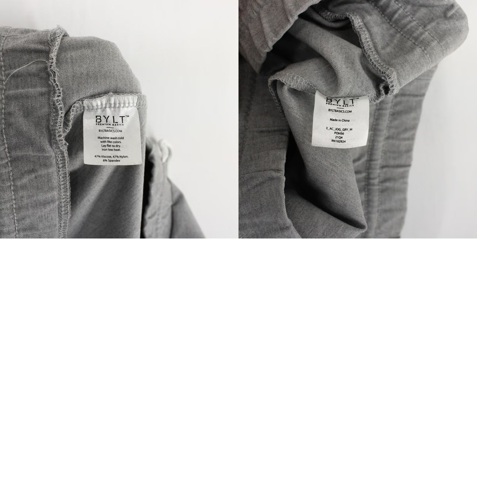 Vintage BYLT Jogger Mens M Gray Active Heather Drawstring Slim Fit Cuffed Zip Pocket Size US 31 - 8 Thumbnail