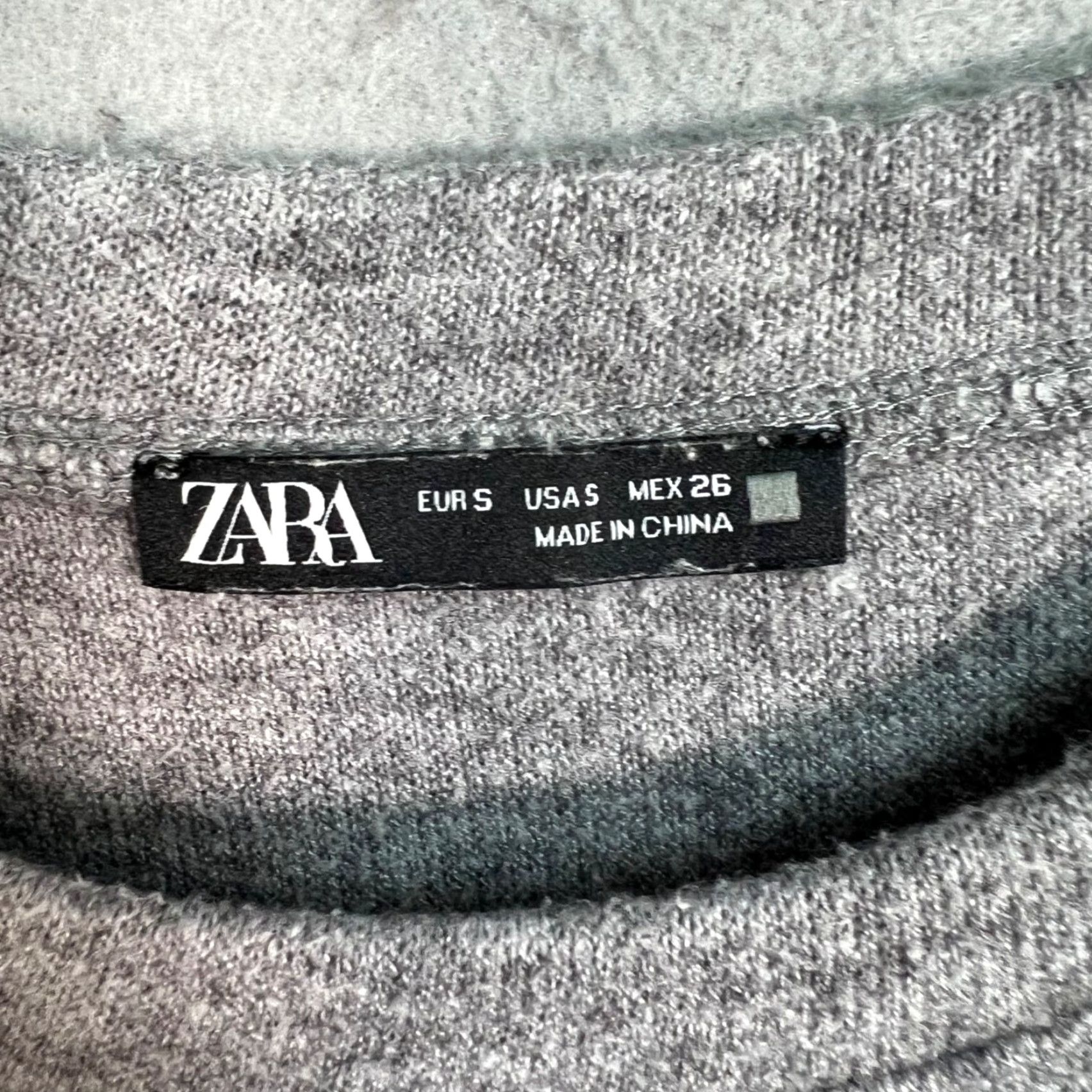 Zara Zara Womens Small Gray Knit Sweater Pullover Polyester Blend Crew Neck Long Sleeve Shirt Womens Small Gray Knit Pullover Zara Ladies XS-? Size S / US 4 / IT 40 - 3 Thumbnail