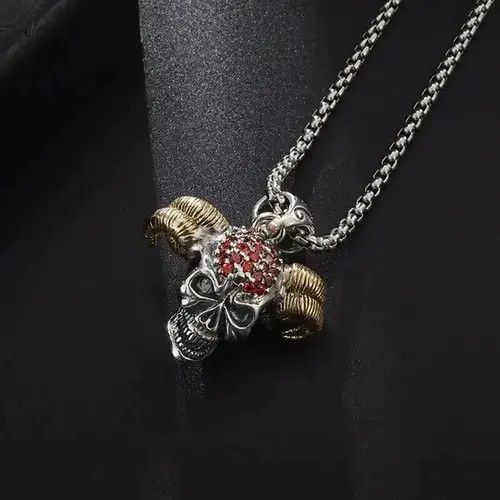 Jewelry × Vintage Devil Goat Skull Necklace Size ONE SIZE - 2 Thumbnail