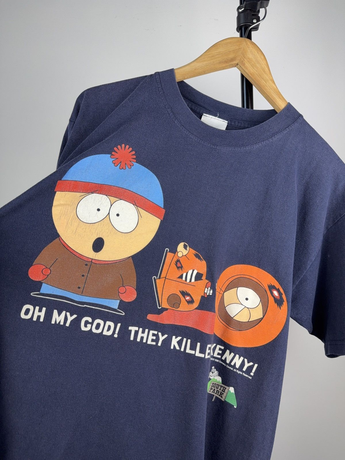 Vintage Vintage SOUTH PARK T Shirt Graphic Tee 1998 Killed Kenny Size US L / EU 52-54 / 3 - 2 Thumbnail