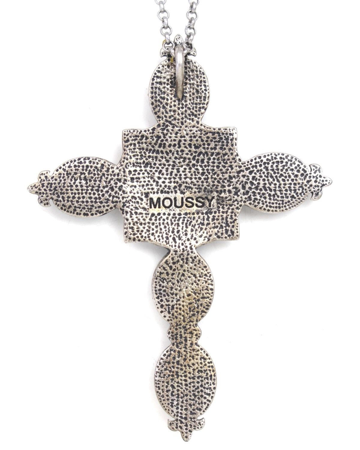 Vintage SS2015 MOUSSY TURQUOISE STYLE CROSS PENDANT NECKLACE Size ONE SIZE - 4 Thumbnail