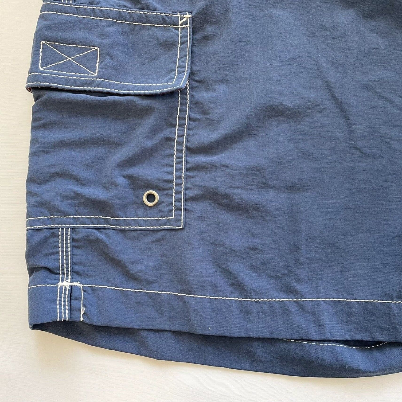 Polo Ralph Lauren Polo Ralph Lauren Mens Trunks Swimsuit Size L Dark Blue Elastic Tie Waist Bottom Size US L / EU 52-54 / 3 - 4 Thumbnail