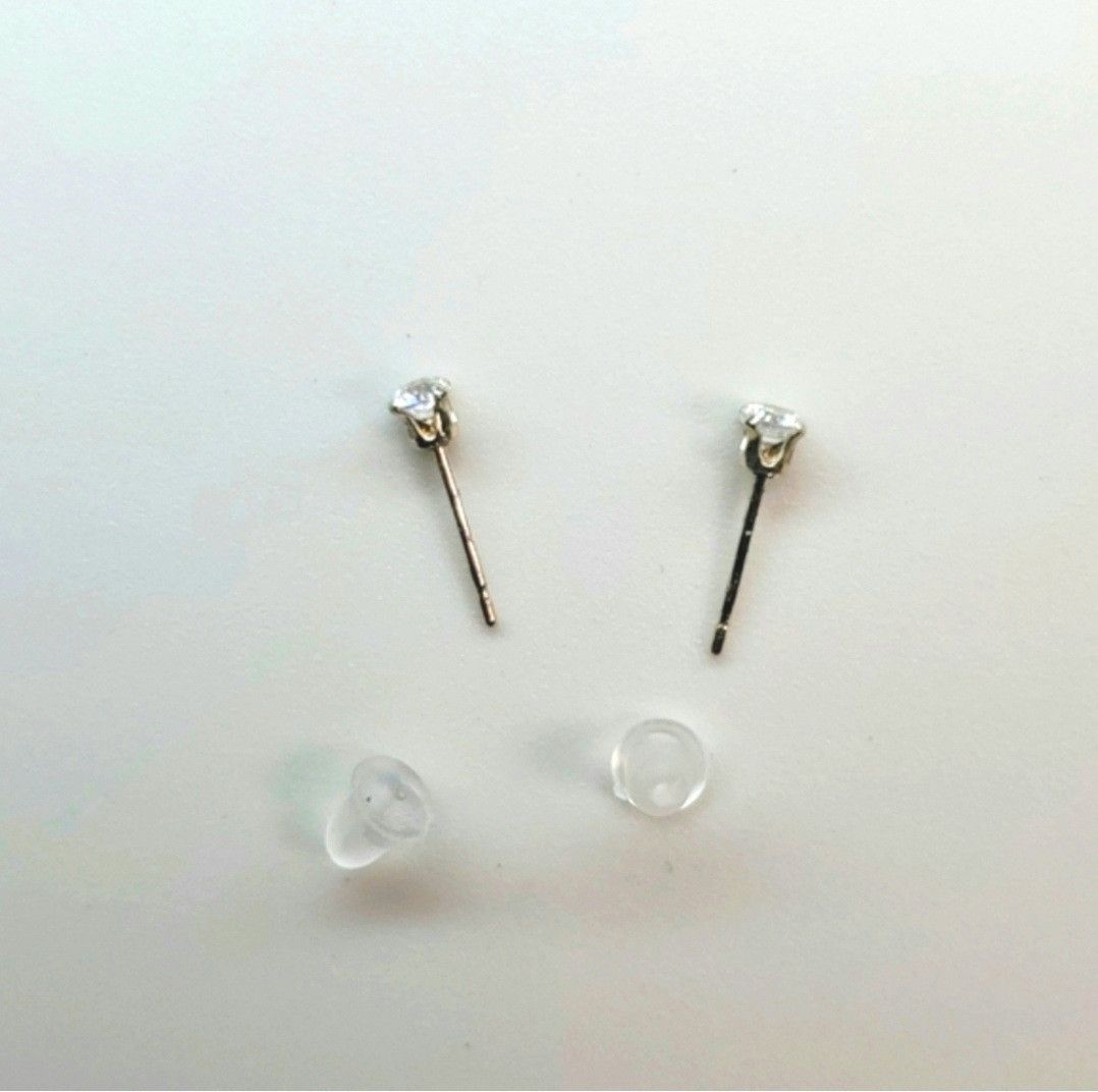 Other Jezlaine 925 CZ Stud Earrings Sterling Silver Cubic Zirconia Size ONE SIZE - 7 Thumbnail