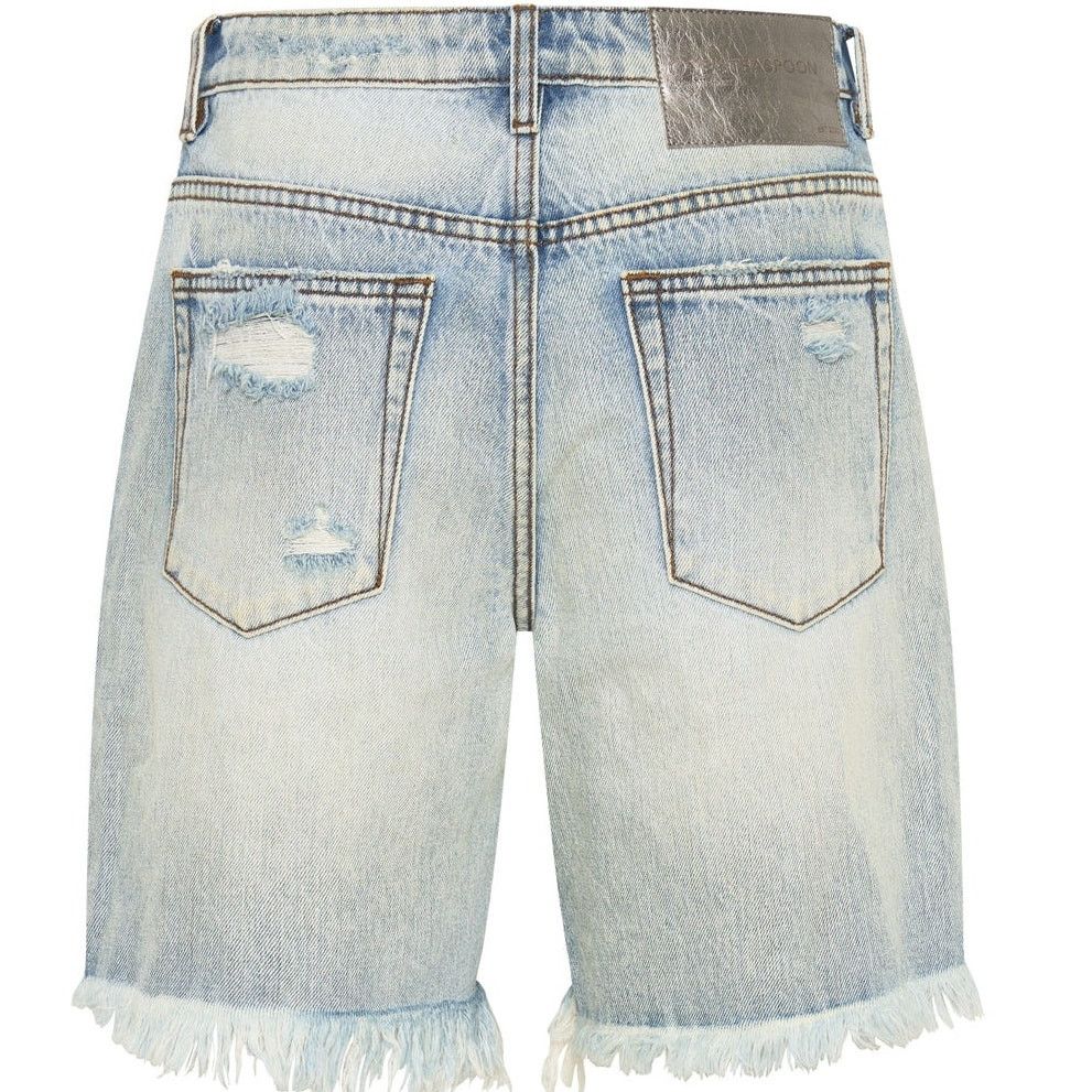 Free People × One Teaspoon New Jackson Mid-Waist Shorts $108 SIZE 26 Kansas Blue Size 26" / US 2 / IT 38 - 6 Thumbnail