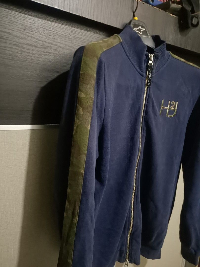 HYDROGEN Hydrogen Navy Zip Sweater w/ Camo Tape Size US M / EU 48-50 / 2 - 4 Thumbnail