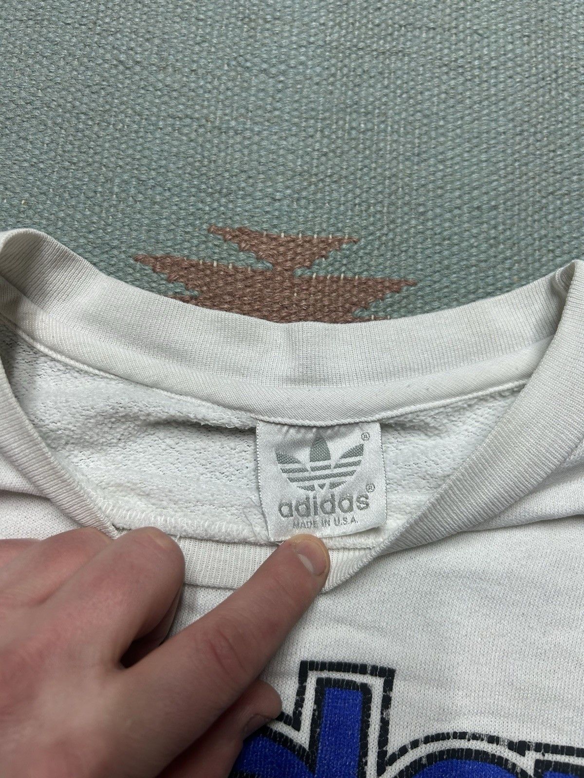 Vintage VTG 80s sweatshirt adidas USA Olympics 1988 made in USA L/XL Size US L / EU 52-54 / 3 - 3 Thumbnail