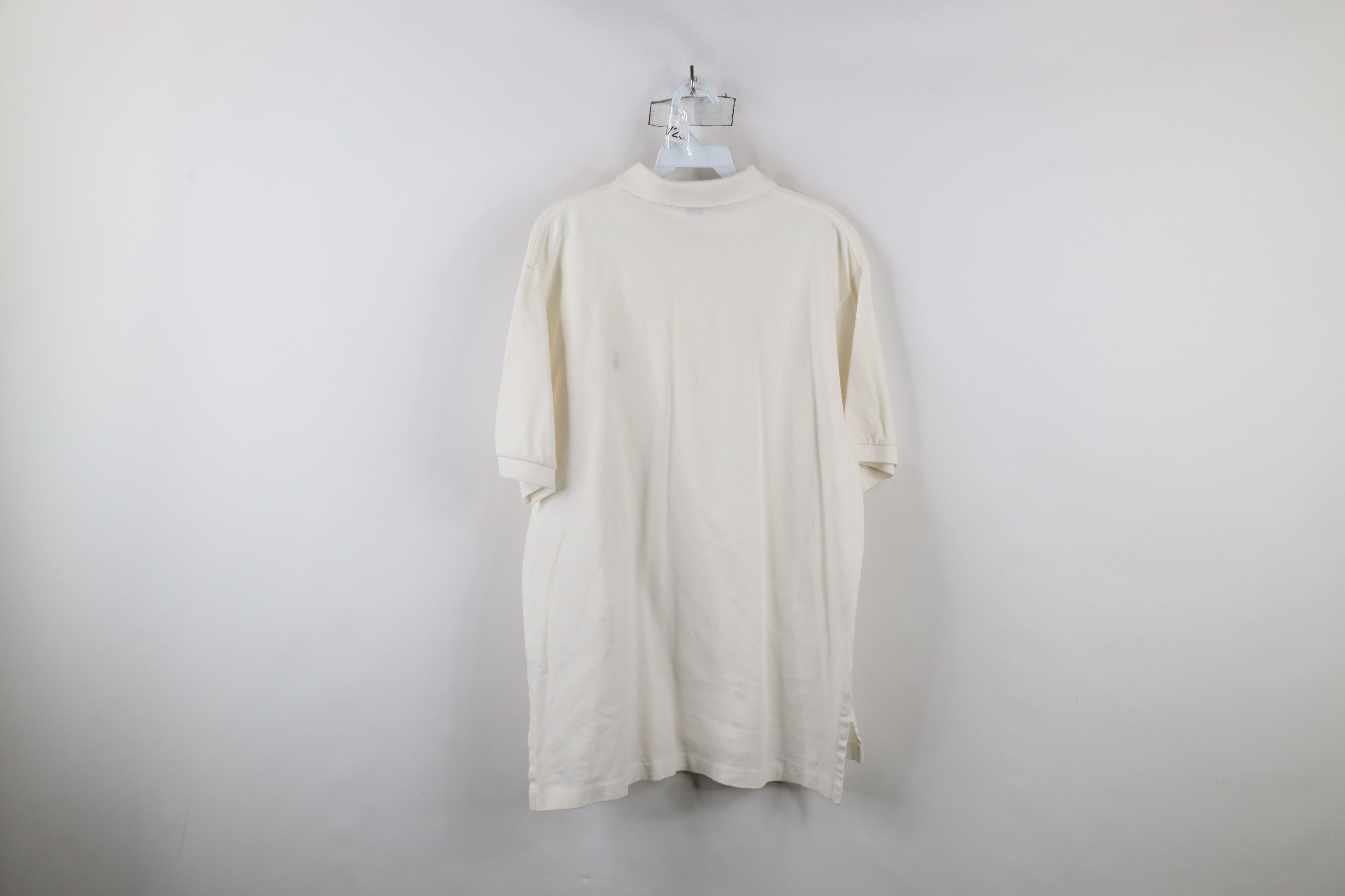 Ralph Lauren × Vintage Vintage 90s Ralph Lauren Short Sleeve Polo Shirt White Size US L / EU 52-54 / 3 - 12 Thumbnail