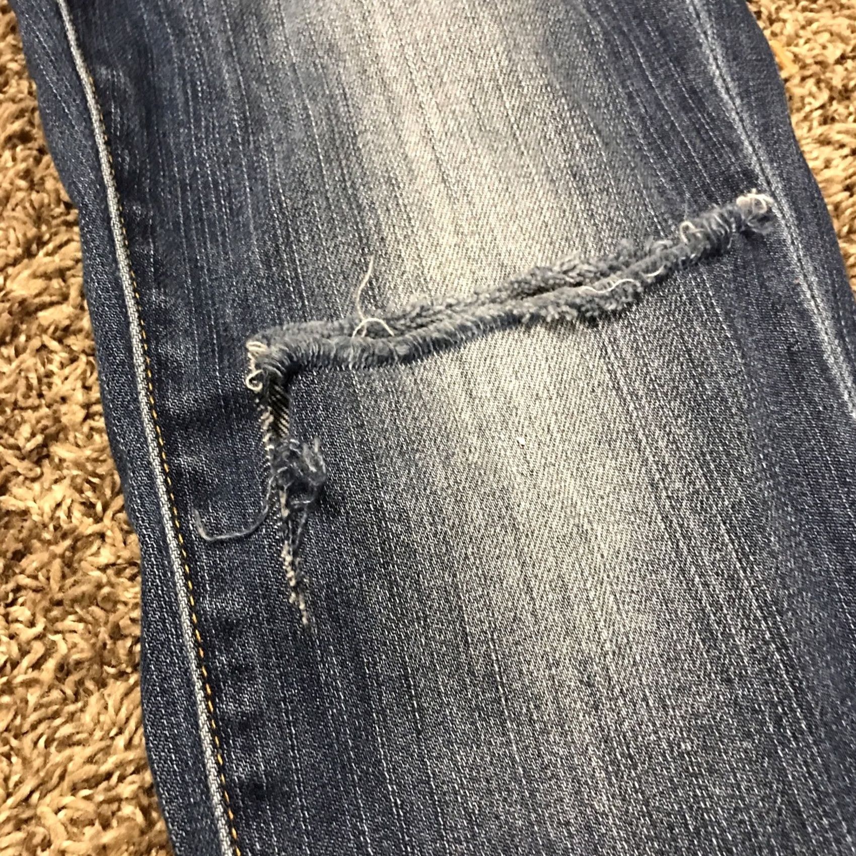 Vintage Style Jeans Womens 30 Patty Cotton Blend Straight Denim Blue 32W 27L Regular Size 30" / US 8 / IT 44 - 2 Thumbnail
