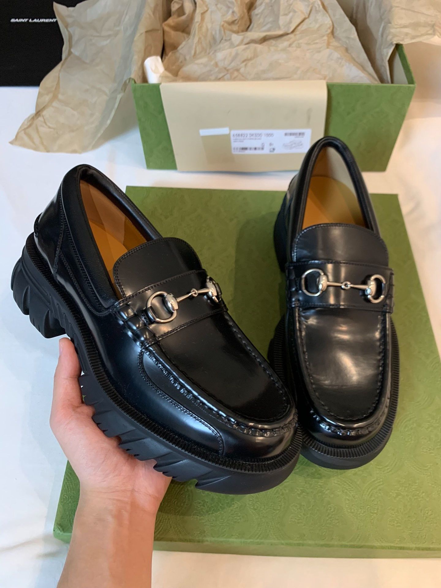 Gucci Gucci brand-new loafers for men shoes 2501-Nextarrow Size US 10.5 / EU 43-44 - 1 Thumbnail