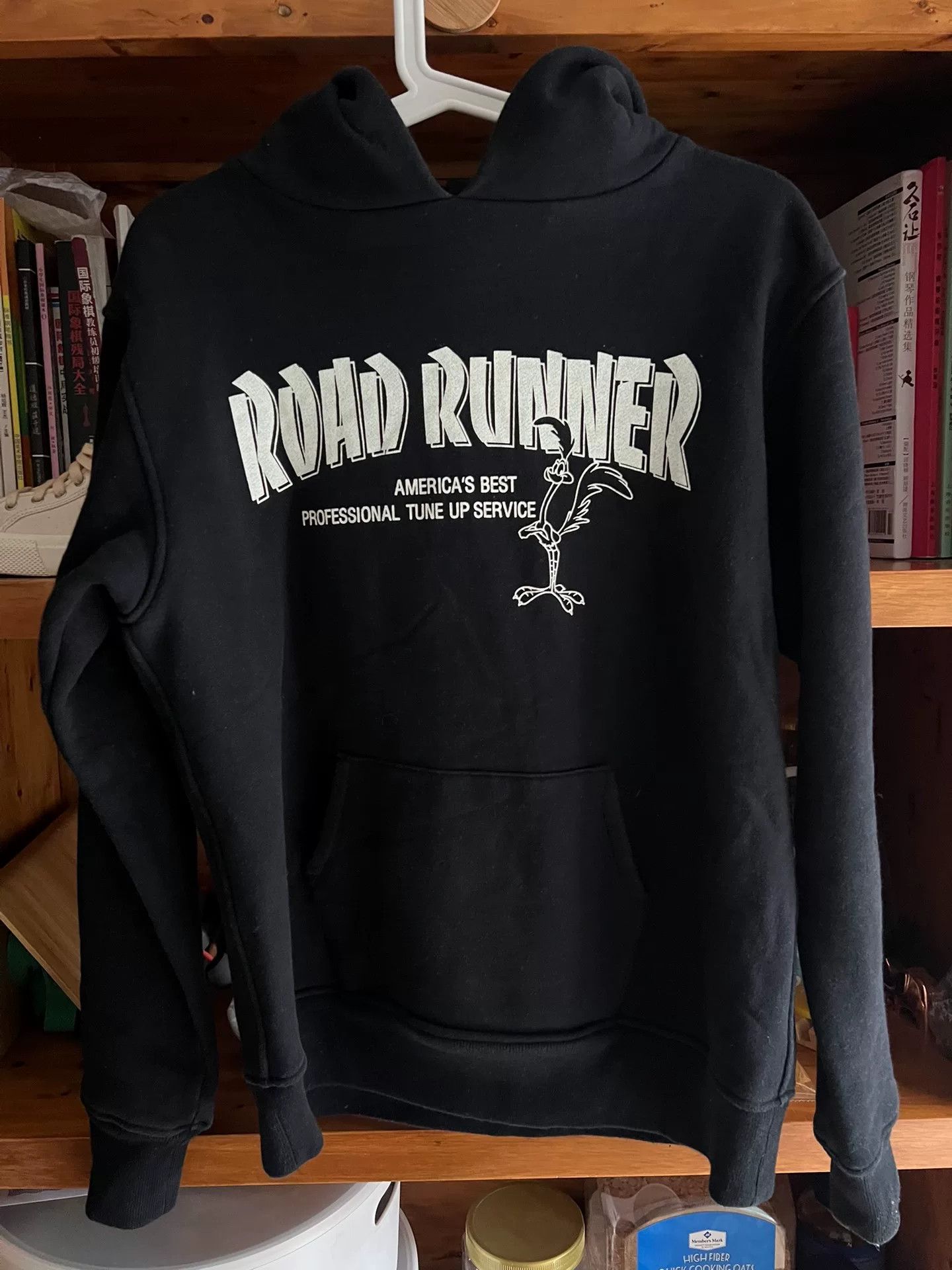 Japanese Brand vintage road runner black hooded sweatshirt Size US M / EU 48-50 / 2 - 1 Thumbnail