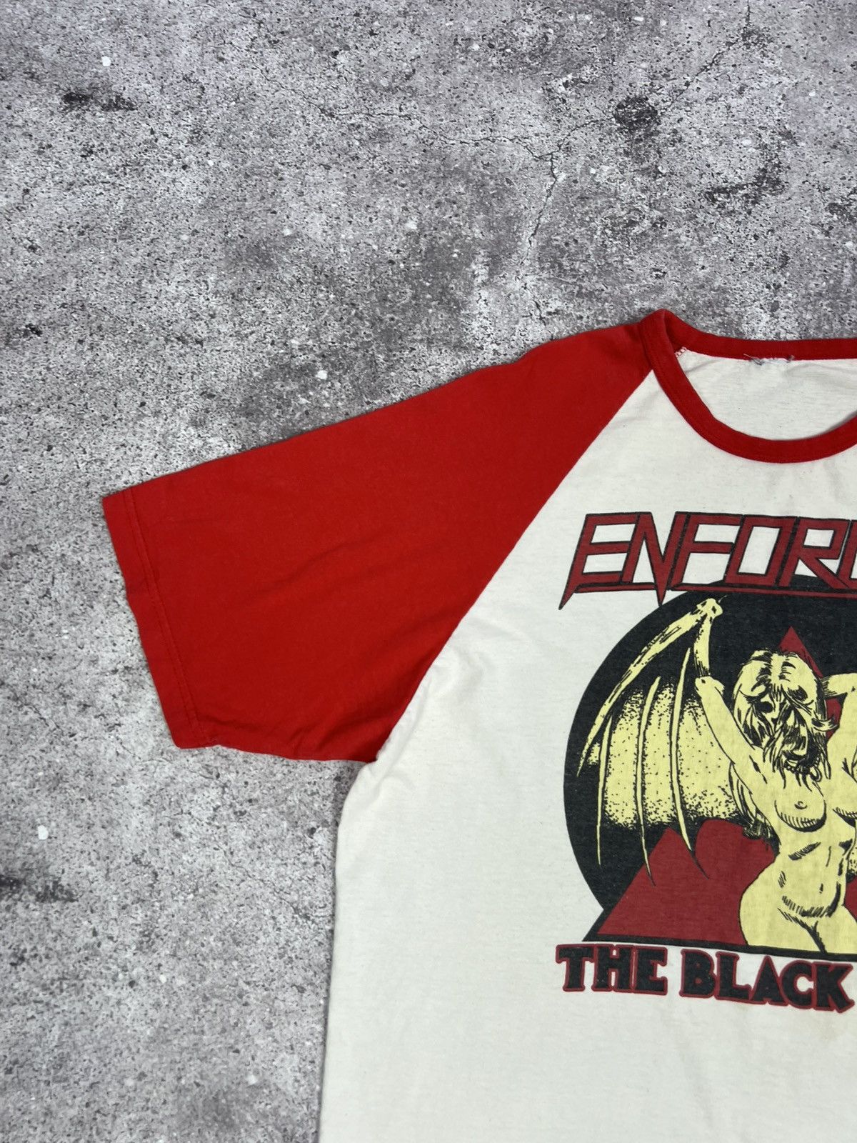 Fruit Of The Loom Enforcer The Black Angel Band T-shirt Cotton Men's Size US M / EU 48-50 / 2 - 5 Thumbnail