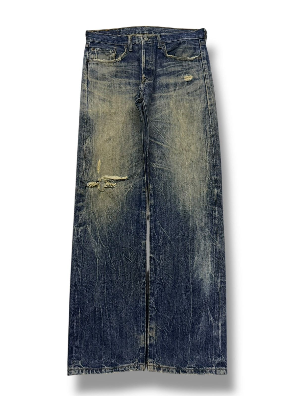 Levi's Vintage 00s Levi’s 501 Japan Exclusive Vintage Faded Denim Size US 32 / EU 48 - 2 Thumbnail