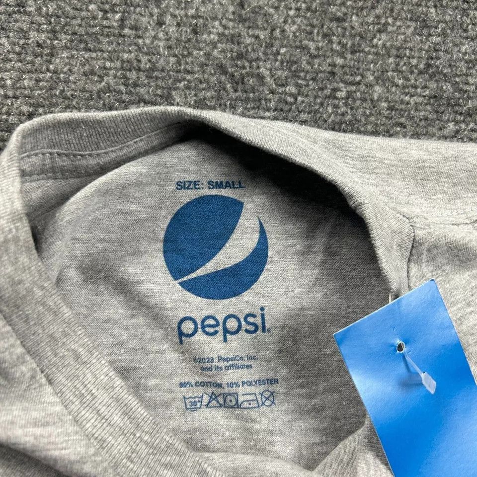 Pepsi Pepsi-Cola Shirt Adults Small Crew Neck Logo Graphic Men Size US S / EU 44-46 / 1 - 5 Thumbnail