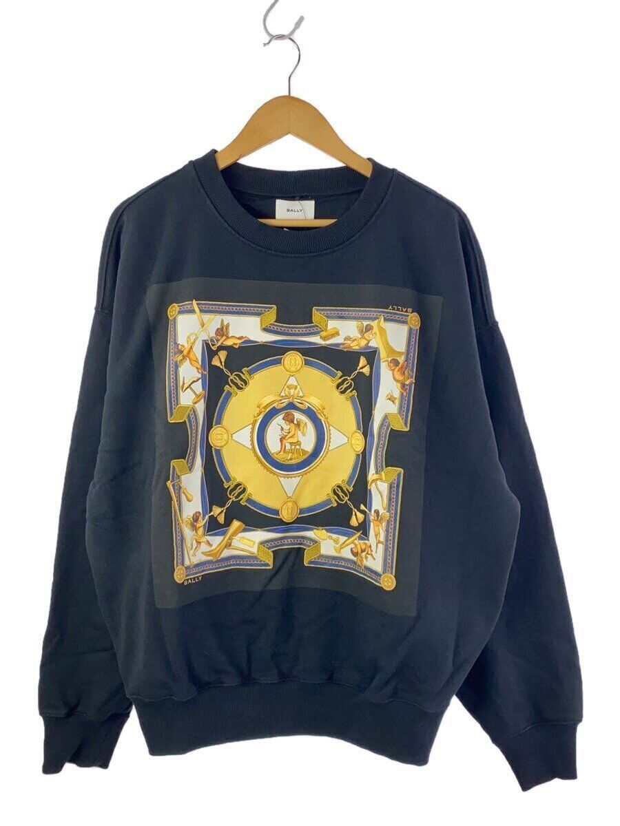 Bally o1y1224 Long Sleeves Cotton Sweatshirt in Black Size US L / EU 52-54 / 3 - 1 Thumbnail