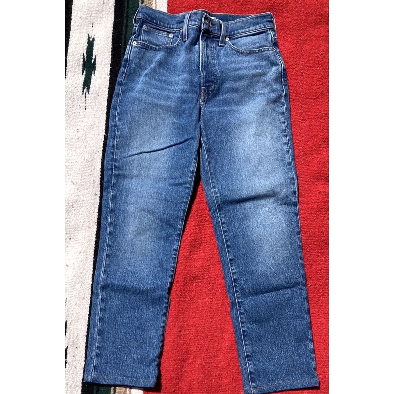 Madewell Madewell Jeans Women Size 27 Perfect Vintage Blue Denim Medium Wash Stretch Size 27" / US 4 / IT 40 - 2 Thumbnail