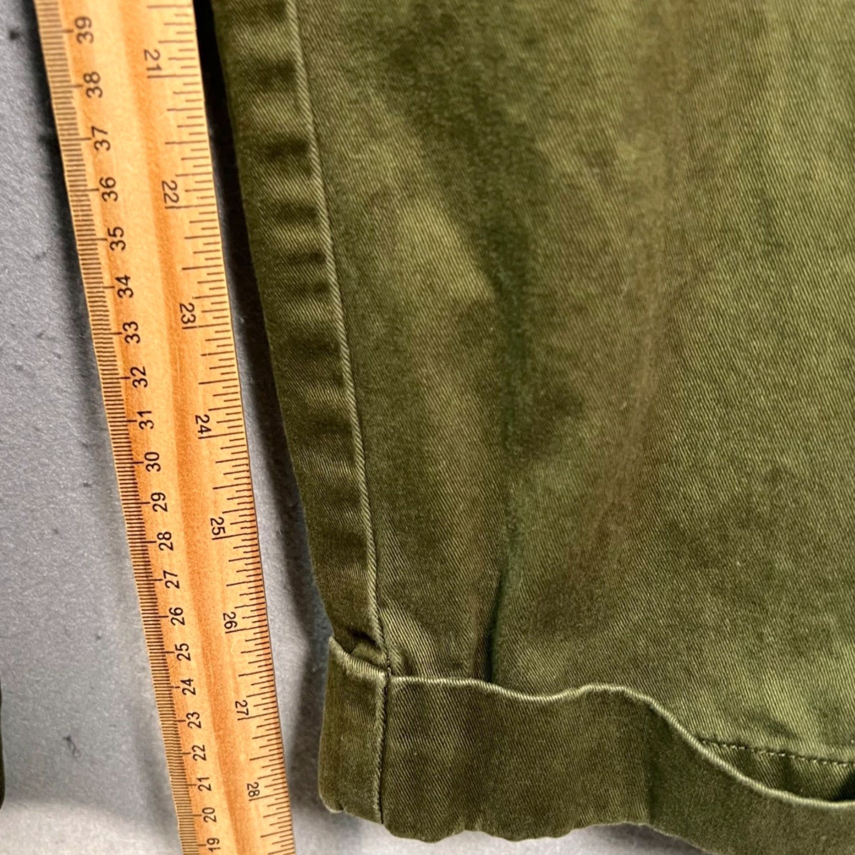 Polo Ralph Lauren Polo Ralph Lauren Mens Size 36 x 30 Hammond Olive Green Pleated Cotton Pants Shirt? Size US M / EU 48-50 / 2 - 7 Thumbnail