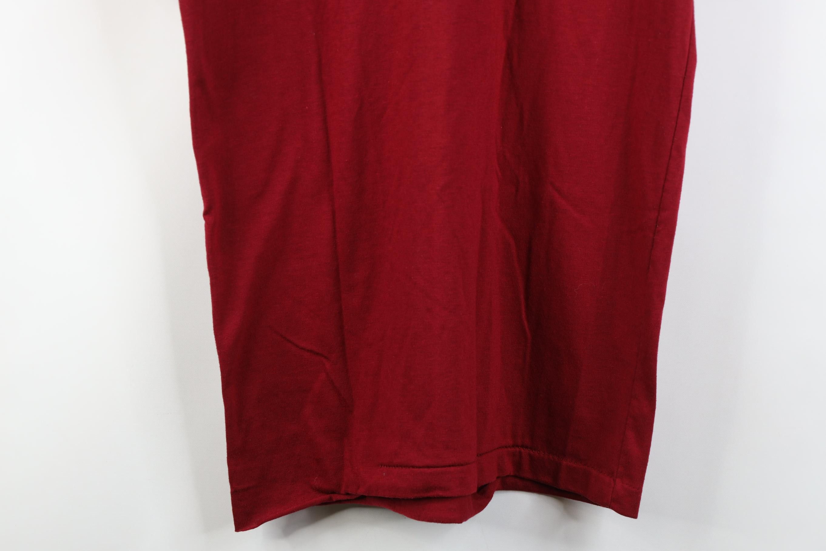 Vintage Vintage 80s 90s Baseball Ringer Henley T-Shirt Red USA Size US M / EU 48-50 / 2 - 15 Thumbnail