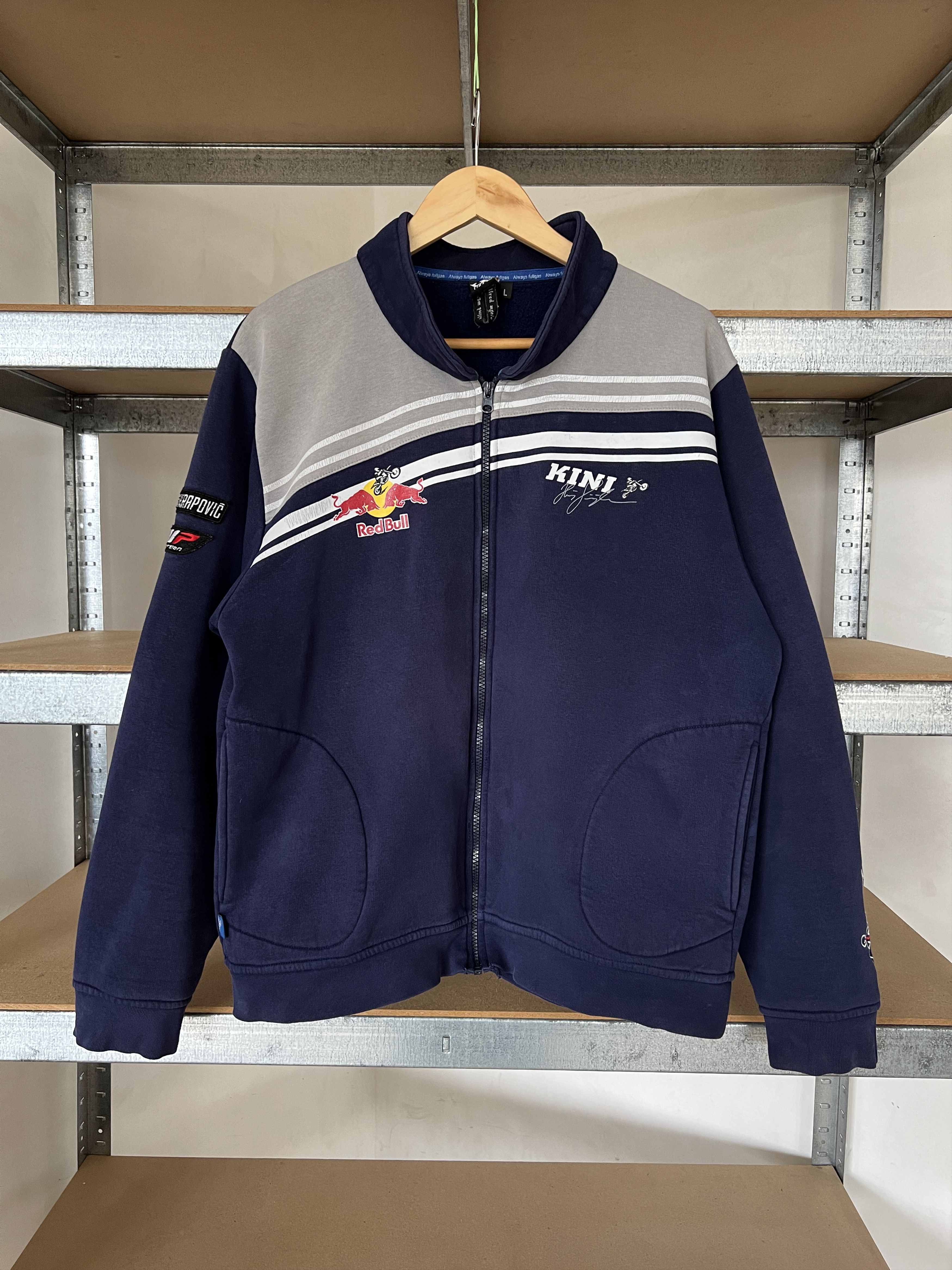 Red Bull Kini Red Bull Motocross Vintage Y2K Racing jacket Size US L / EU 52-54 / 3 - 2 Thumbnail