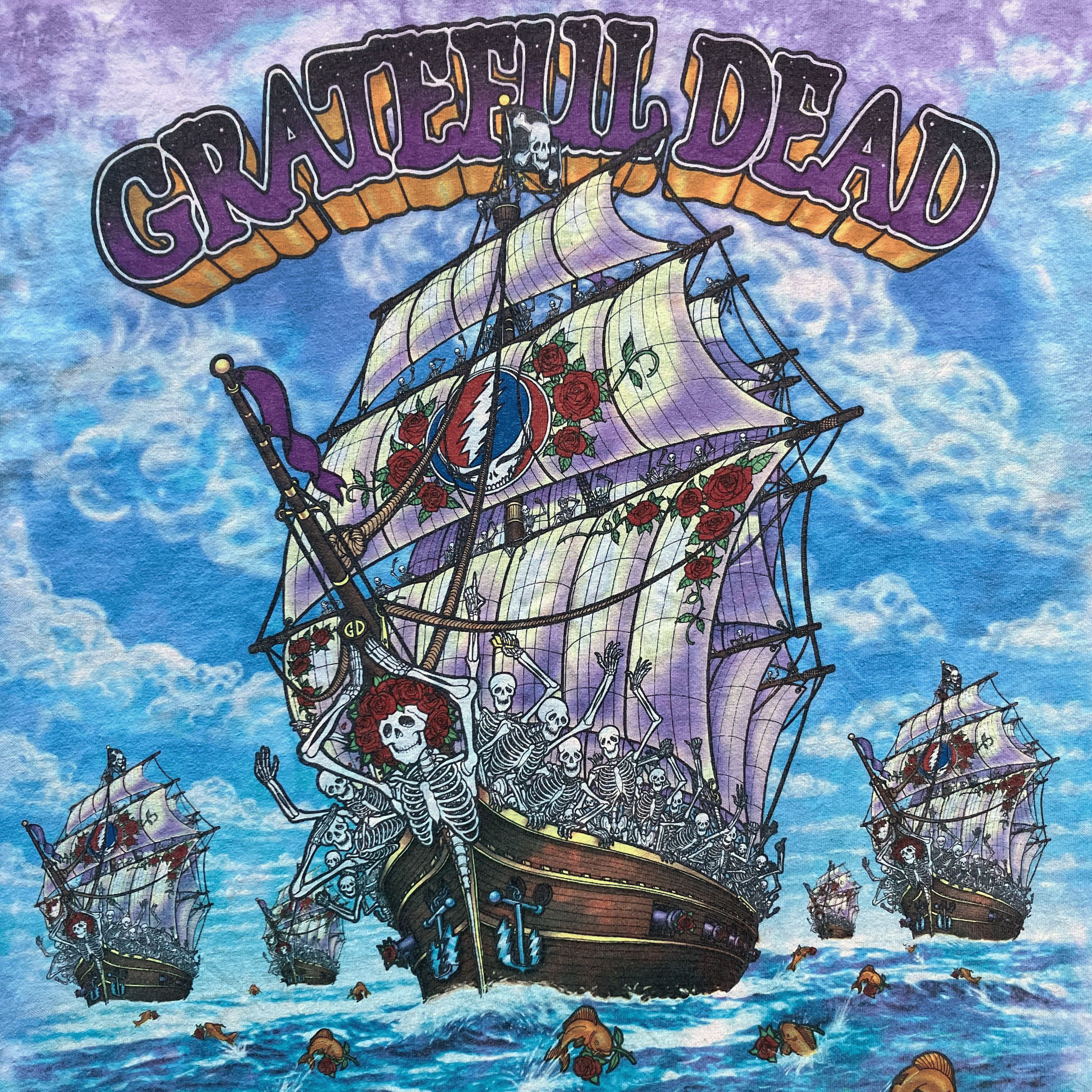 Band Tees Vintage 1993 Grateful Dead Ship Of Fools T-Shirt Size US XL / EU 56 / 4 - 2 Thumbnail