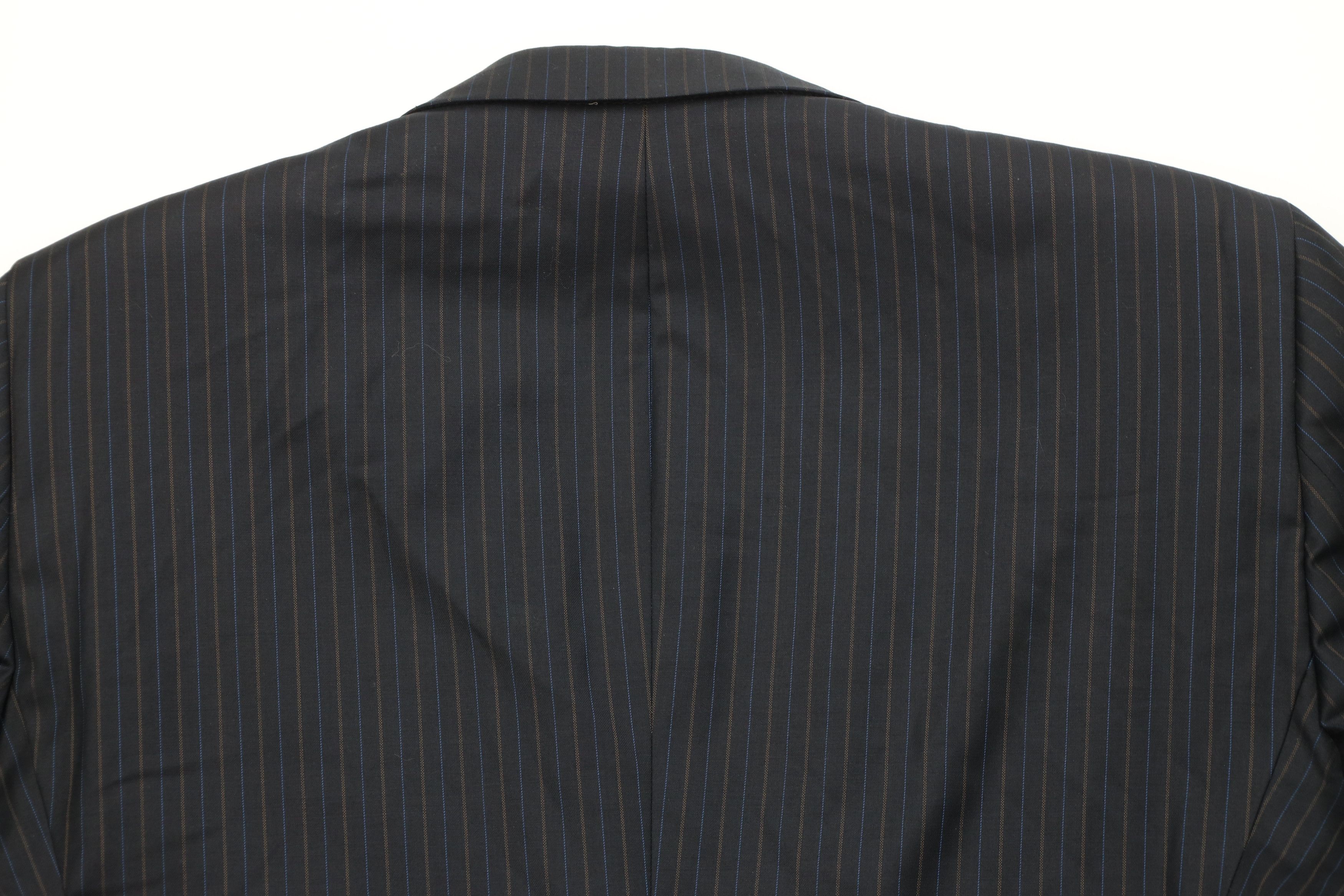 Vintage Vintage Streetwear 2 Piece Super 140s Wool Striped Suit Size 44L - 10 Thumbnail