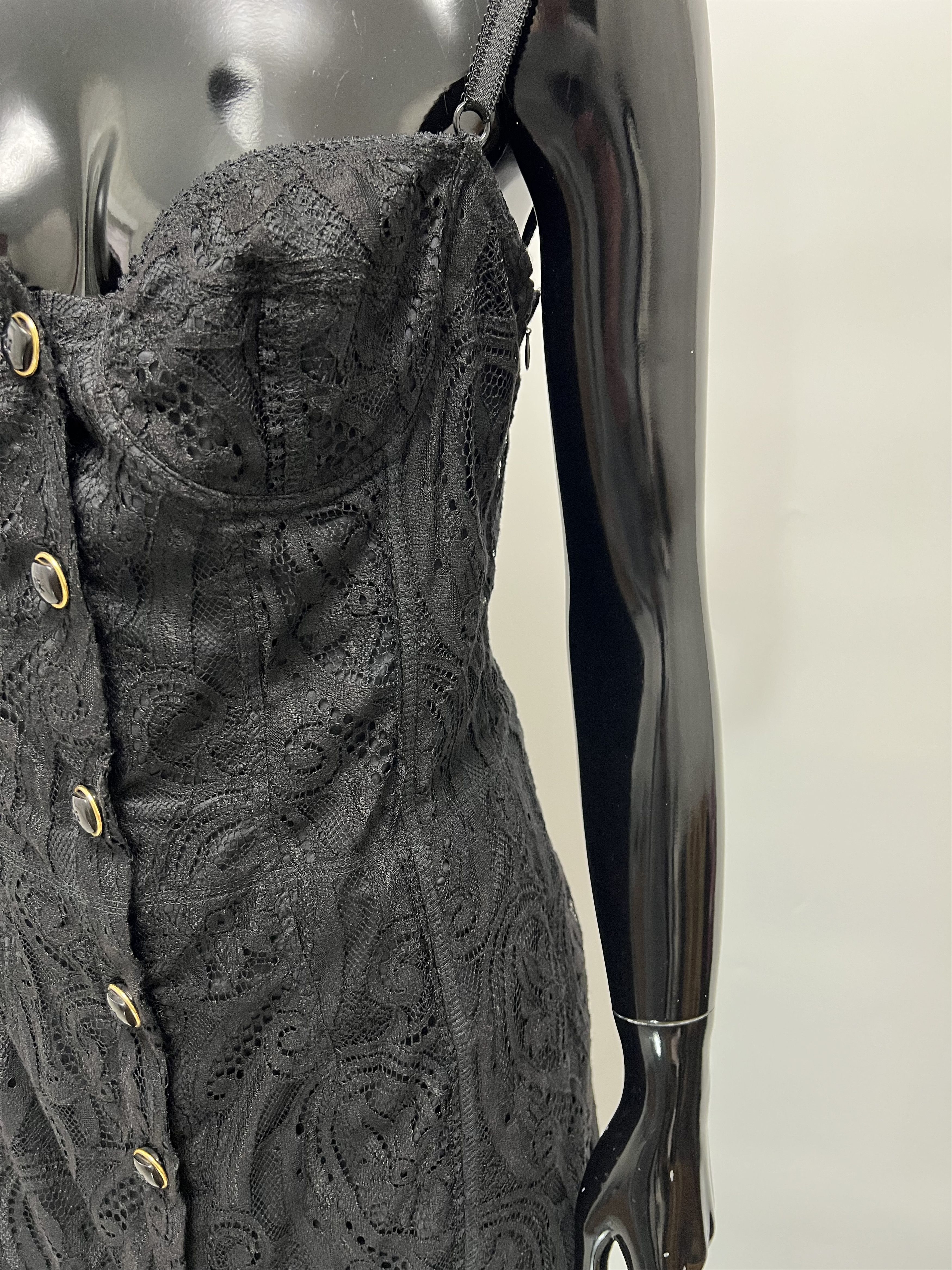Dolce & Gabbana Dolce & Gabbana Lace Sexy Boned Corset Bustier Midi Dress Size M / US 6-8 / IT 42-44 - 7 Thumbnail