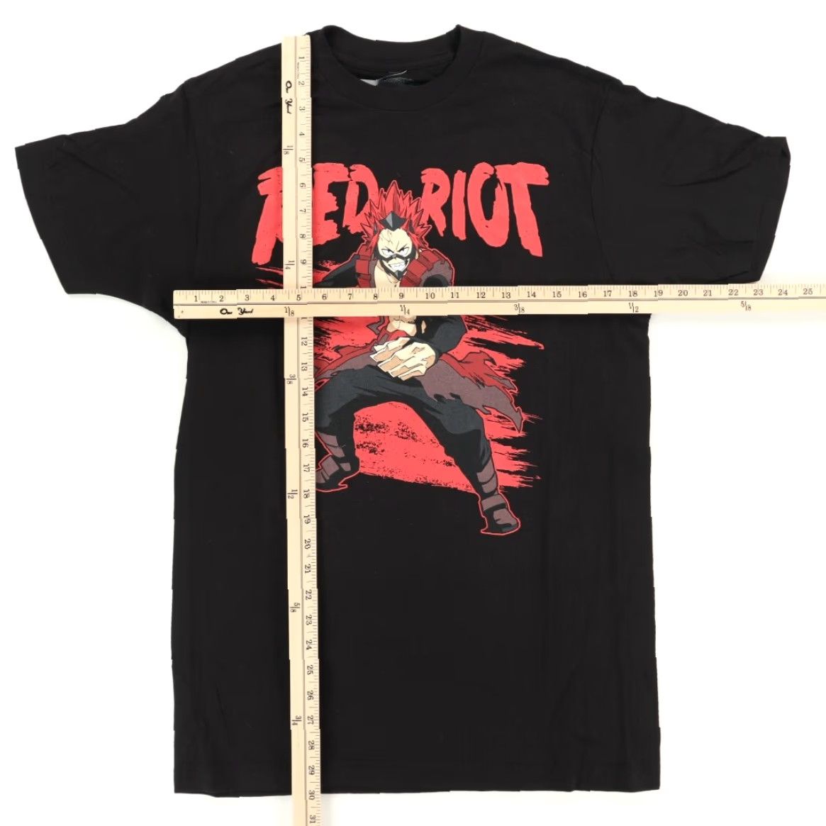 Vintage My Hero Academy Red Riot Hot Topic Solid T-Shirt Black Men’s M Shirt Size US M / EU 48-50 / 2 - 3 Thumbnail
