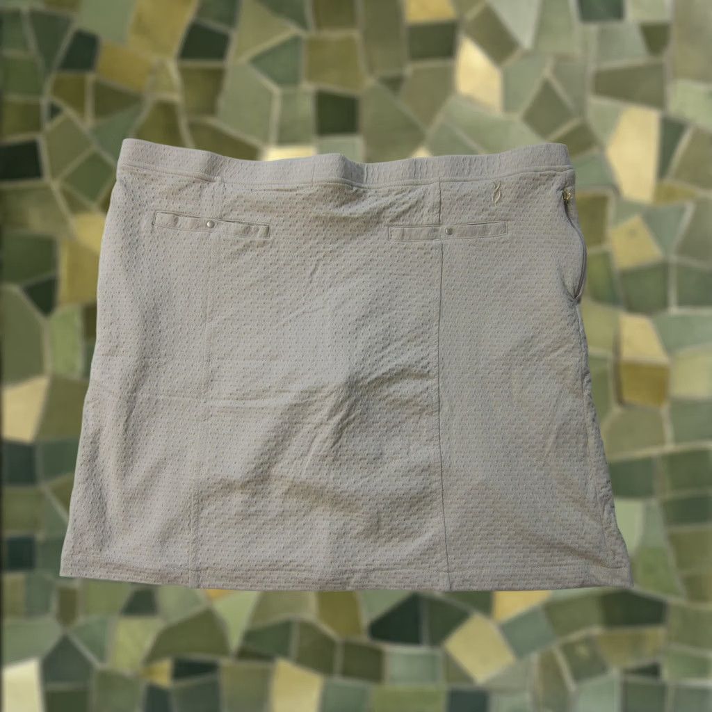 Vintage Nancy Lopez Brown Beige Stretch Active Golf Skirt Skort Women XXXL Size 40" / US 18 - 1 Thumbnail
