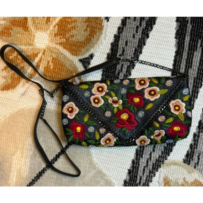 Mary Frances Mary Frances embroidered floral black Crossbody purse Size ONE SIZE - 6 Thumbnail