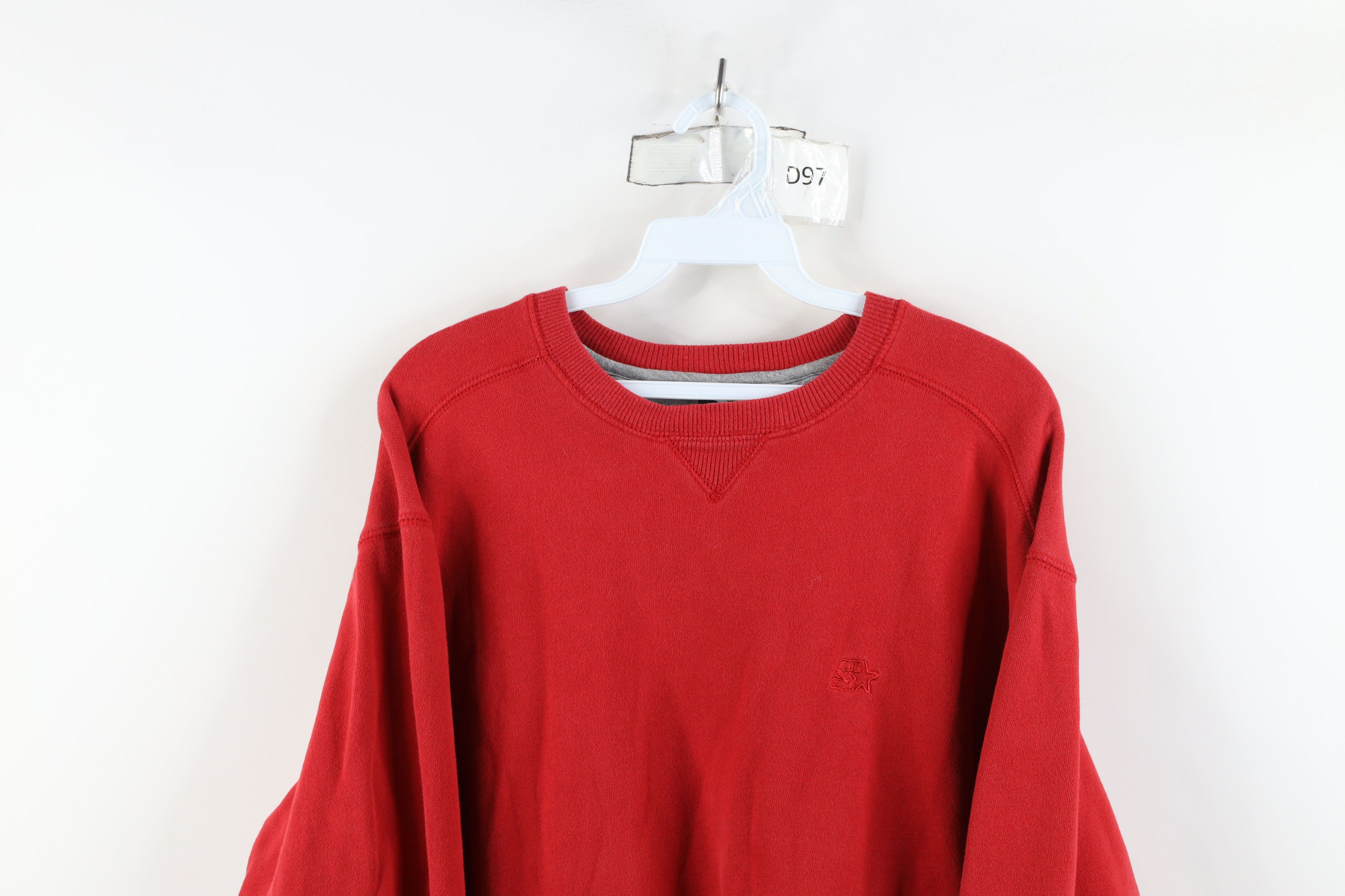Starter × Vintage Vintage Starter Faded Blank Crewneck Sweatshirt Red Size US M / EU 48-50 / 2 - 2 Thumbnail
