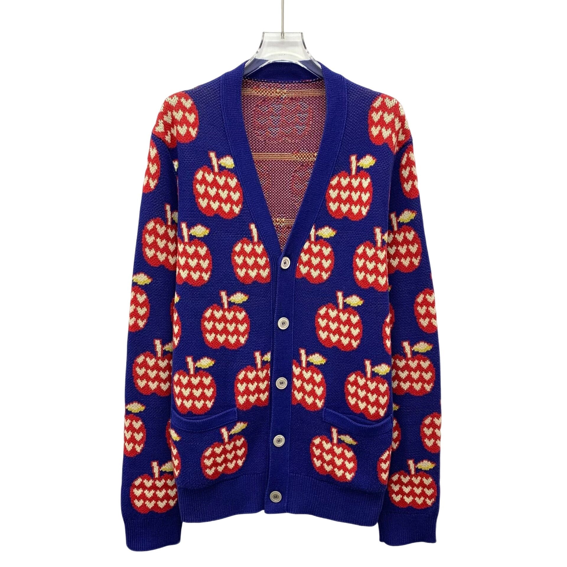 Gucci Gucci Apple Intarsia Knit Cardigan Size S Size US S / EU 44-46 / 1 - 1 Thumbnail