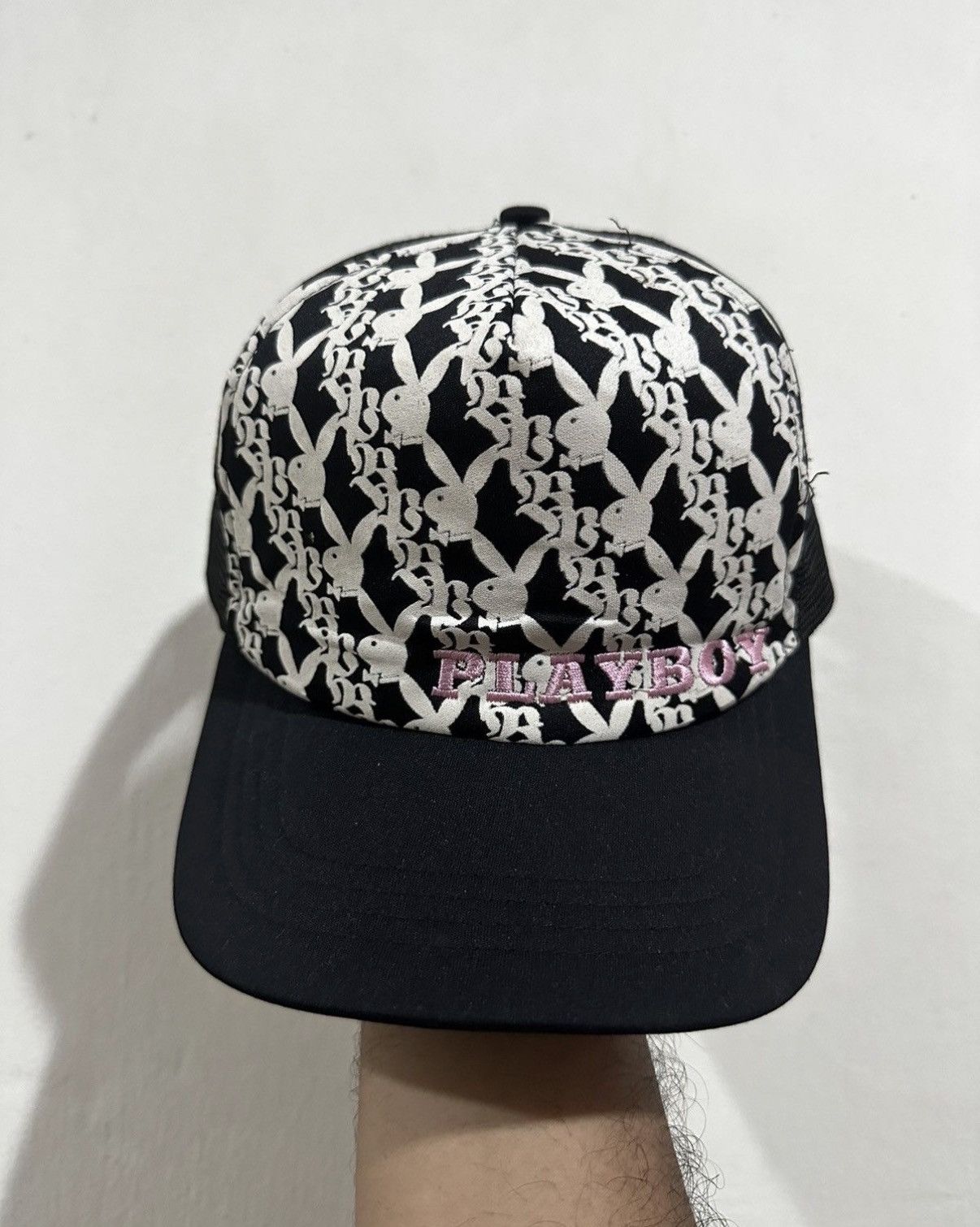 Playboy VTG Playboy Monogram Trucker Hat Size ONE SIZE - 2 Thumbnail