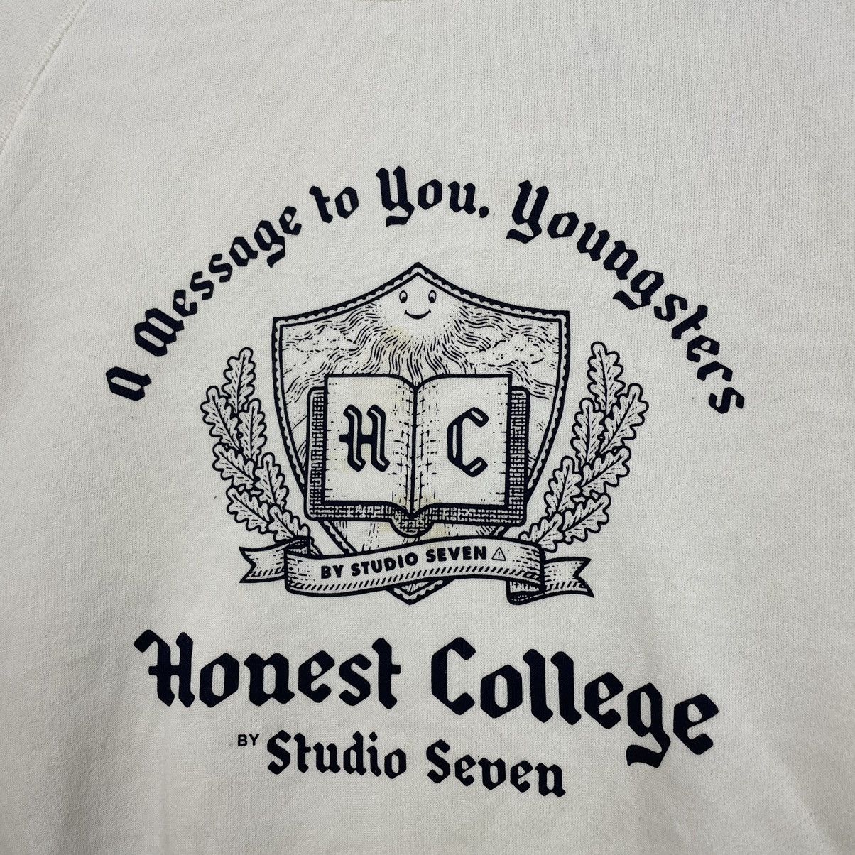 Vintage Vtg Honest College Sweatshirt Studio Seven A Message To You Size US M / EU 48-50 / 2 - 8 Thumbnail