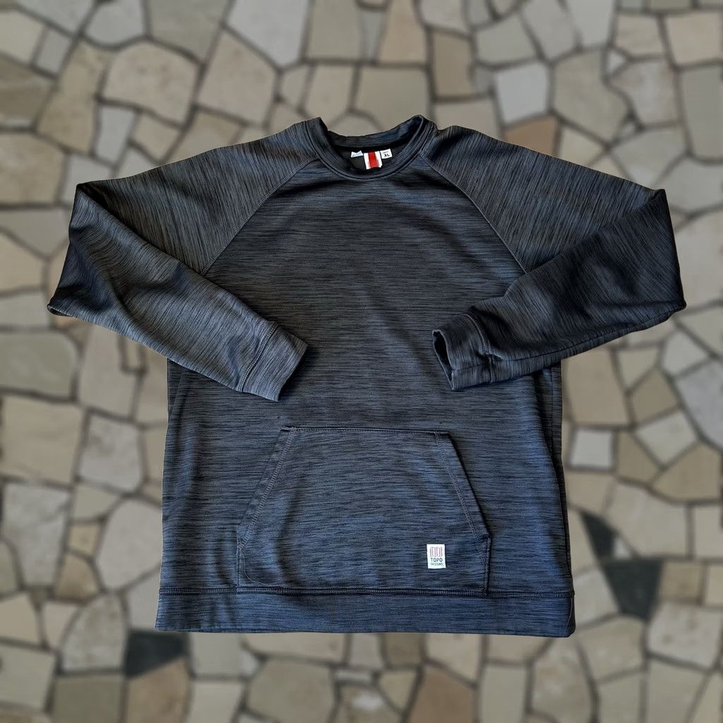 Topo Designs Topo Designs Gray Hoodie Sweatshirt Mens XL Size US XL / EU 56 / 4 - 1 Thumbnail