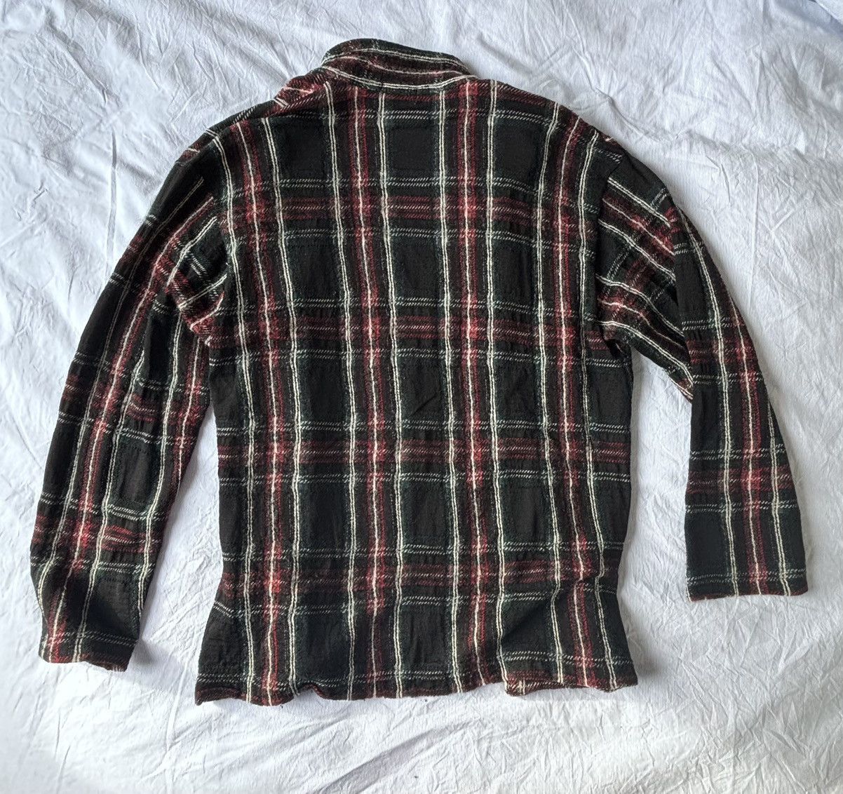 Comme des Garcons Homme AD 2003 Zip Up Lightweight Wool Shirt Size US M / EU 48-50 / 2 - 3 Thumbnail