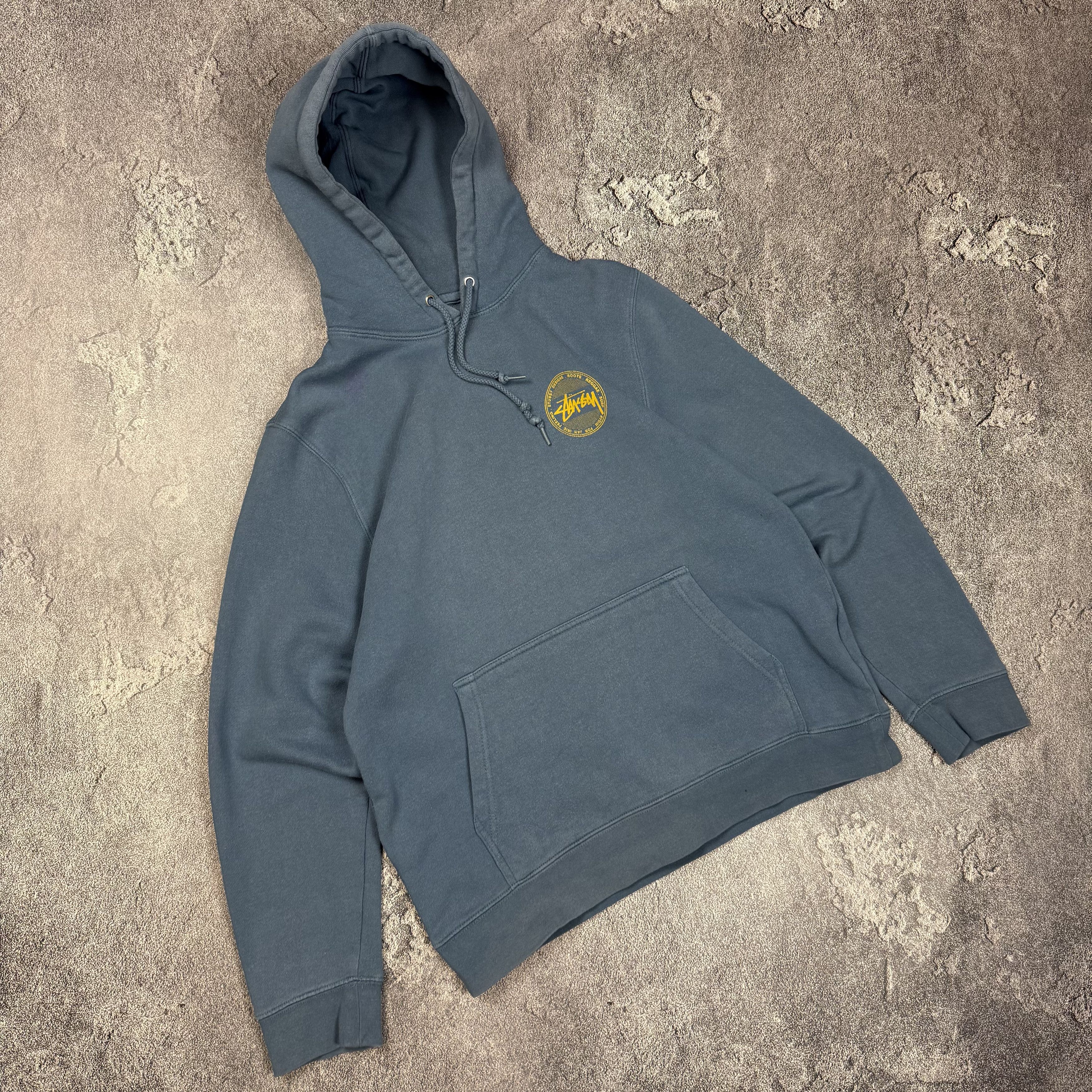 Stussy Vintage Stussy Hoodie Birch Blue Big Logo Retro Vibe Size S Size US S / EU 44-46 / 1 - 3 Thumbnail