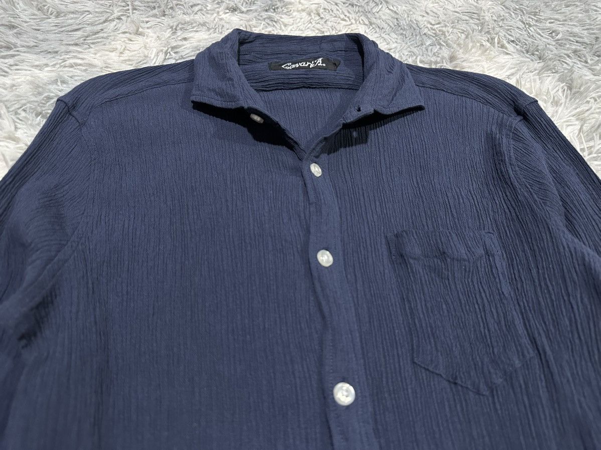 Japanese Brand 🔥Rare Y2K Cavaria Pleats Shirt Button Ups Size US M / EU 48-50 / 2 - 1 Thumbnail