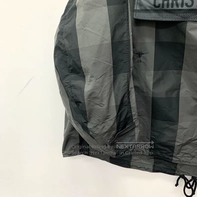 Dior Dior Colour block plaid bee embroidery hooded half-zipper Size M / US 6-8 / IT 42-44 - 4 Thumbnail