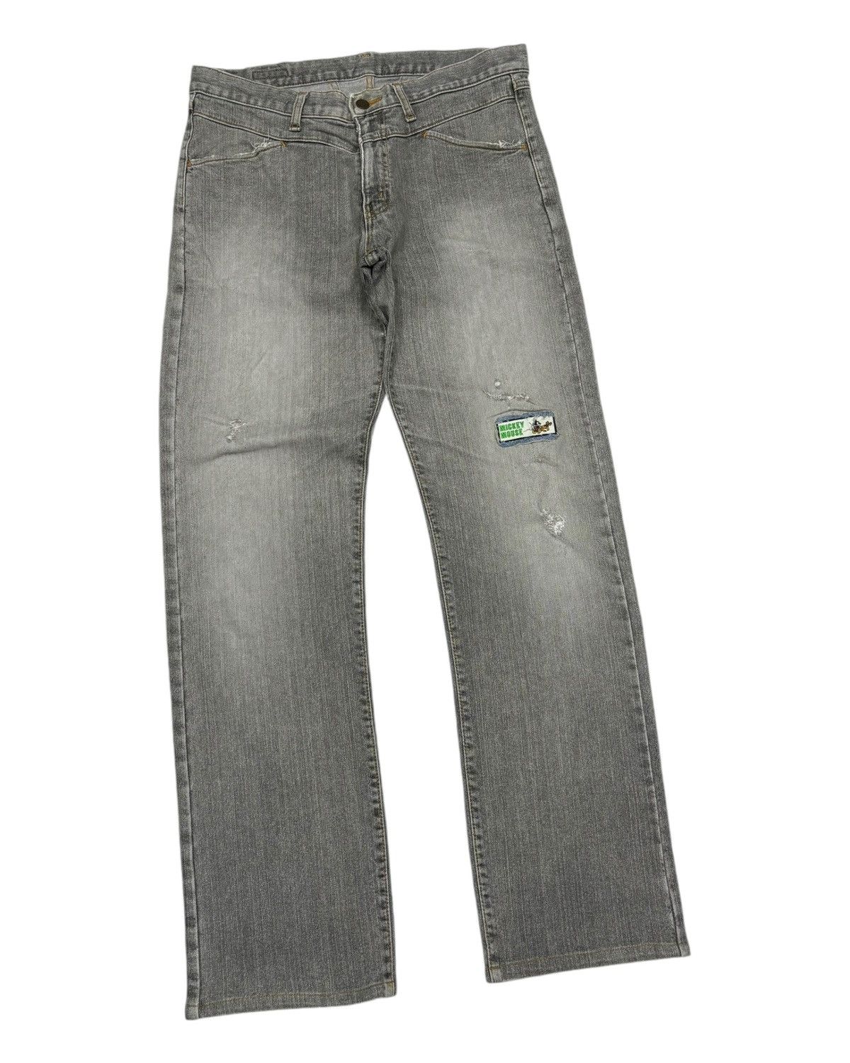 Marithe + Francois Girbaud Rare GL Heart Faded Grey Distressed Denim MFG Style Pants Size US 34 / EU 50 - 5 Thumbnail